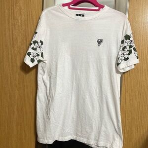 White Floral Graphic Tee